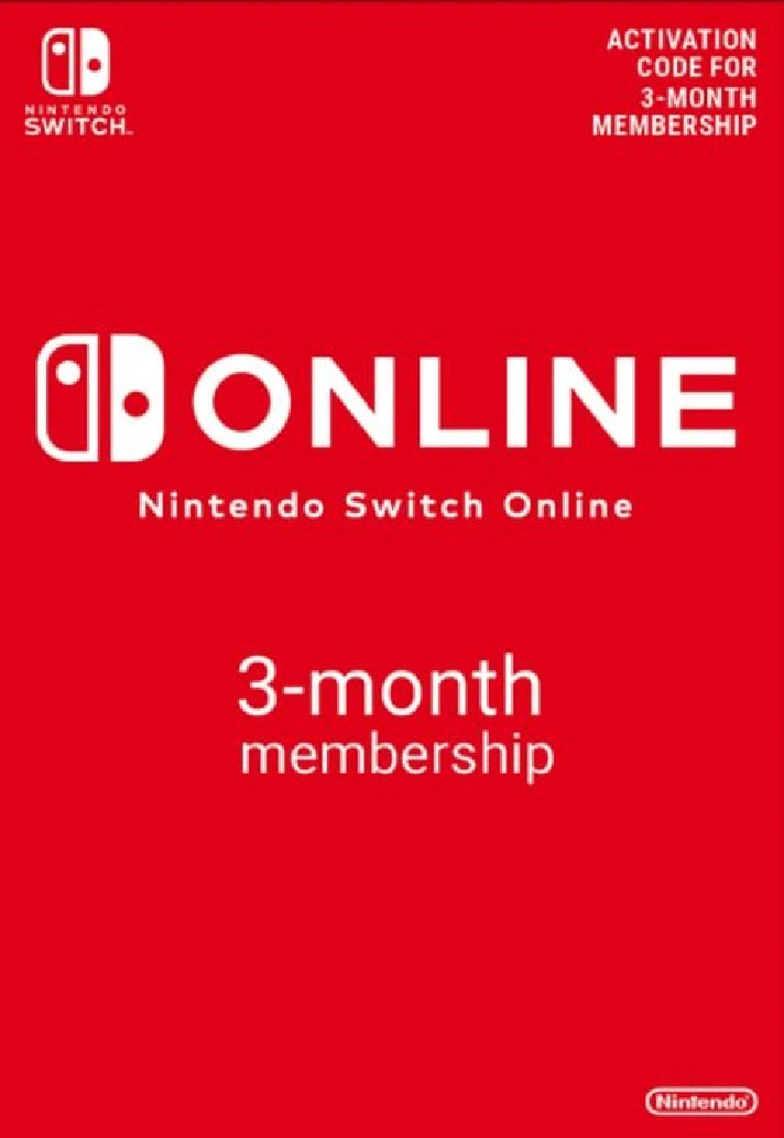 NINTENDO SWITCH ONLINE GIFT CARD 3 MONTHS ✅(EU)