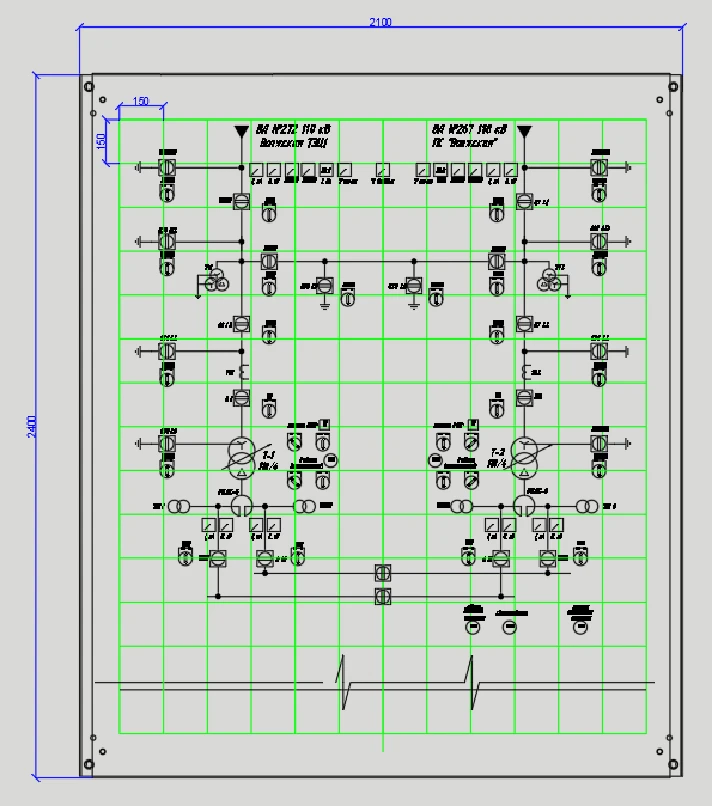 Substation control panel