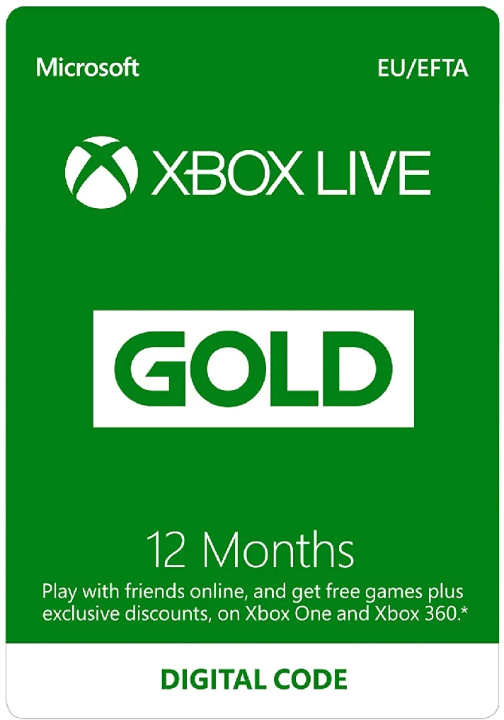 🟩XBOX LIVE Gold 12 Months PrepaidCode (RENEW 0% Fee)🌏