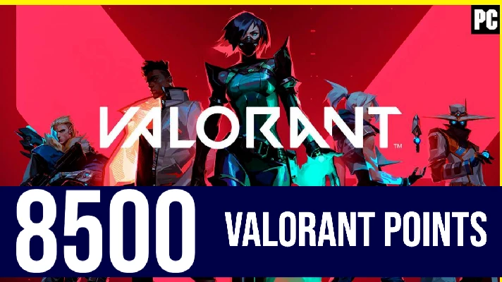 ⭐️ 8500 VP - Valorant Points (Official KEY) - Turkey