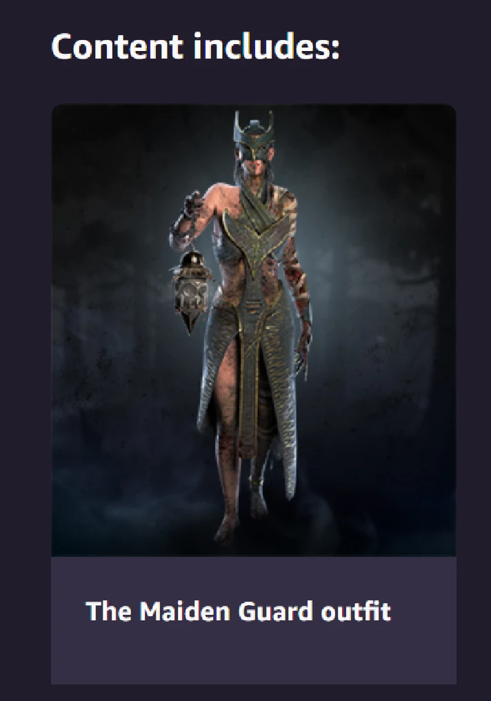 DBD: skin for The PLAGUE outfit The Maiden Guard outfit