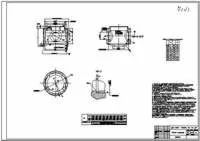 Юбка составного поршня ДВС. Рабочий чертёж, формат AutoCad