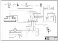 Схема работы пускового наддува ДВС, dwg