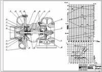 Продольный разрез турбокомпрессора(сборка), dwg