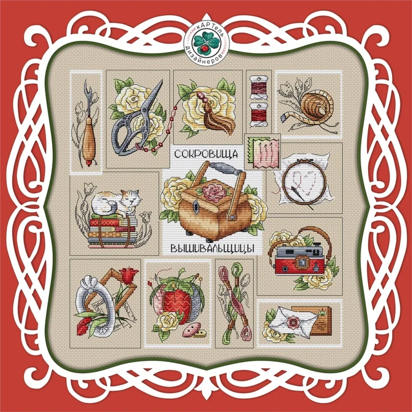 Эксклюзив. схема для вышивки крестом Сокровища выш 4
