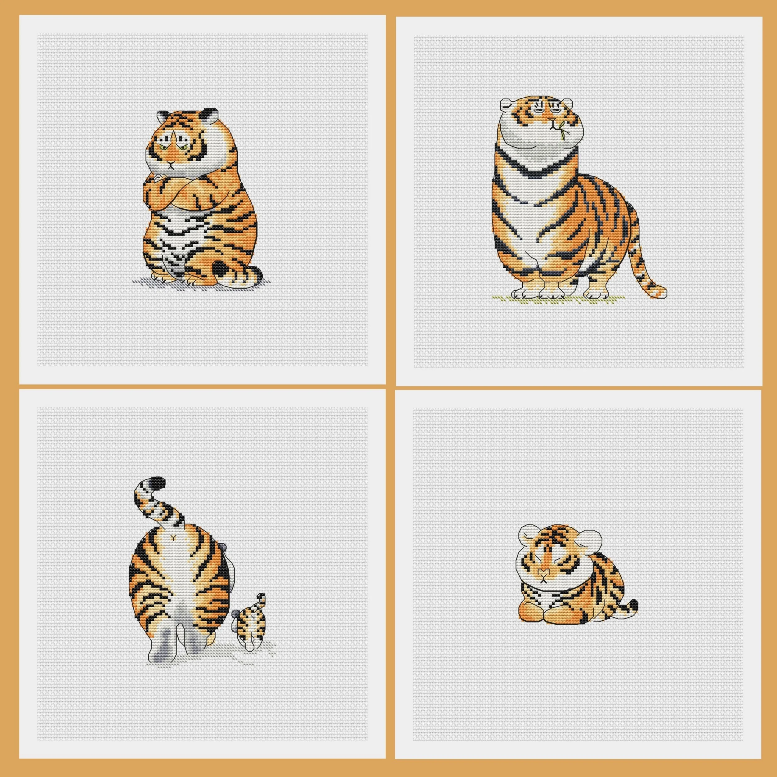 Эксклюзив. схема для вышивки крестом Полосатый 2022