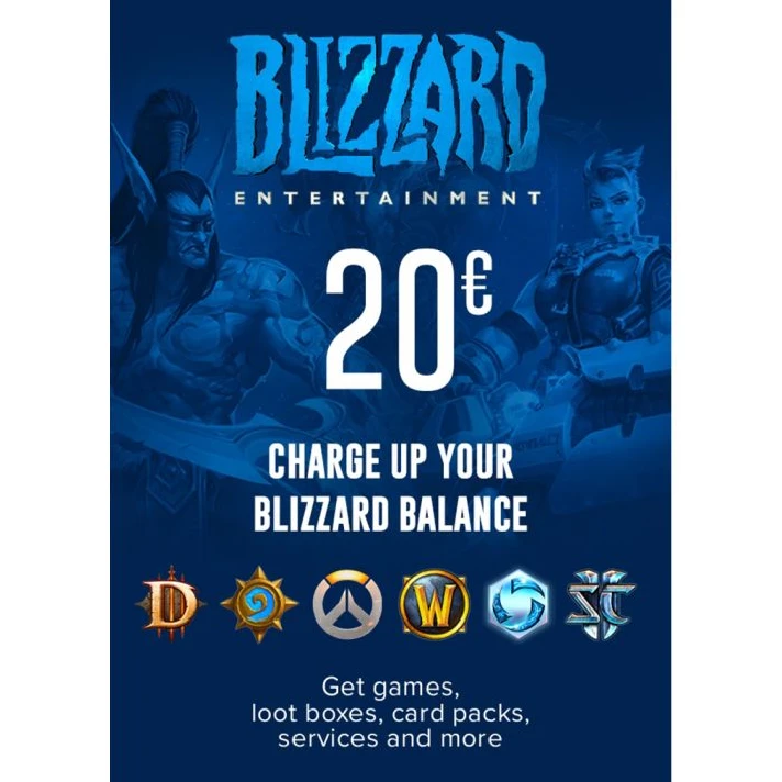 🔥 Blizzard Code Battle.net Gift Card 20 € (EU)