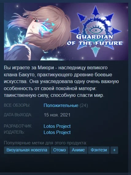Guardian of the future {Steam Key/Global} + Бонус