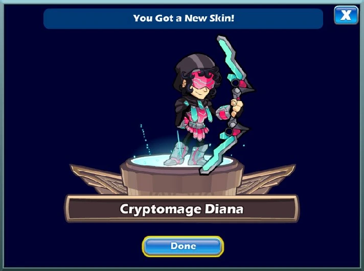 ✅ Brawlhalla - Cryptomage Diana Skin (Key) 🔑