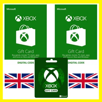 XBOX ПОДАРОЧНАЯ КАРТА ВЕЛИКОБРИТАНИЯ UK XBOX GBP КАРТА ПОПОЛНЕНИЯ ИКСБОКС КОД