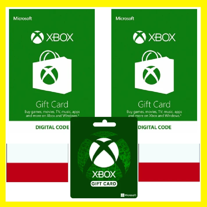 ⭐️GIFT CARD⭐🇵🇱Xbox Live Gift Card 100-600 PL Poland