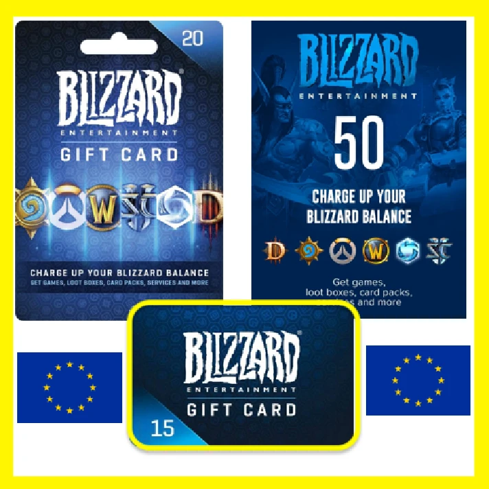 ⭐️GIFT CARD⭐🇪🇺 Blizzard Gift Card 10-20-50-100 EUROPE