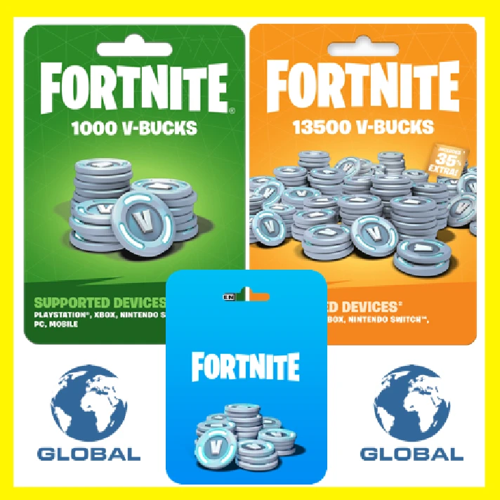 ⭐️FORTNITE⭐1000 V Bucks 13500 V Bucks EPIC GLOBAL ВБАКС