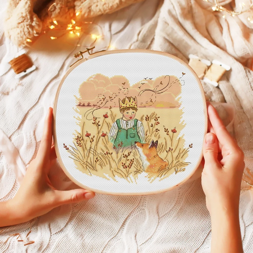 Эксклюзив. схема для вышивки крестом Маленький принц