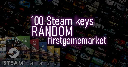 РАНДОМ Случайный ключ Steam | 100 игр | REGION FREE