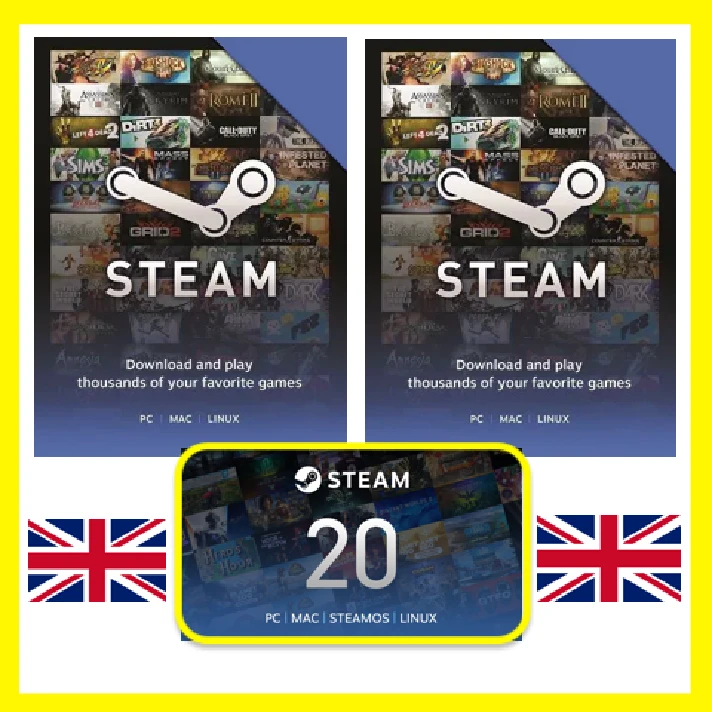 ⭐️GIFT CODE⭐ 🇬🇧 STEAM GIFT CARD UK WALLET GBP GB COD