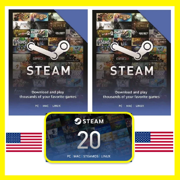 ⭐️GIFT CODE⭐🇺🇸 STEAM GIFT CARD USA WALLET USD БАЛАНС