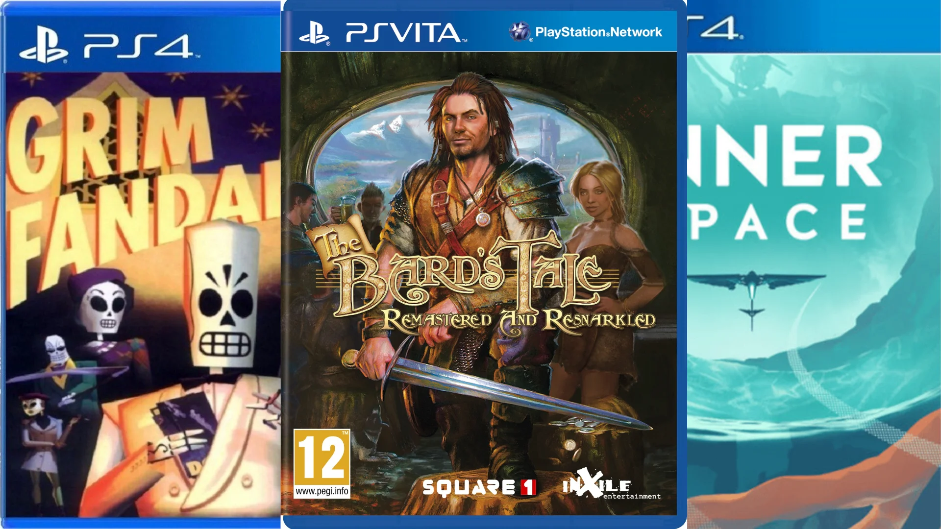Grim Fandango Remastered, The Bard's Tale, InnerSpace