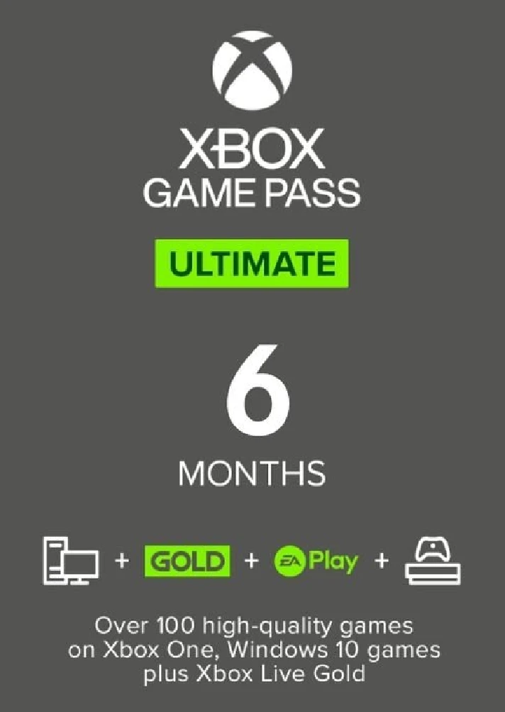 🟩XBOX Ultimate Game Pass 6 Months (RENEW 0% Fee)🌏