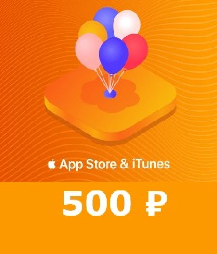 App Store iTunes gift card 500 RUR for RUS iTune  ₽