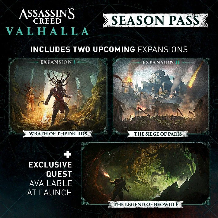 Assassin´s Creed Valhalla Season Pass XBOX Code 🔑