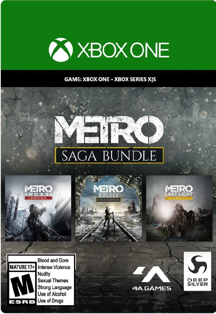 Metro Saga Bundle / Metro Exodus Gold XBOX ONE X|S 🔑