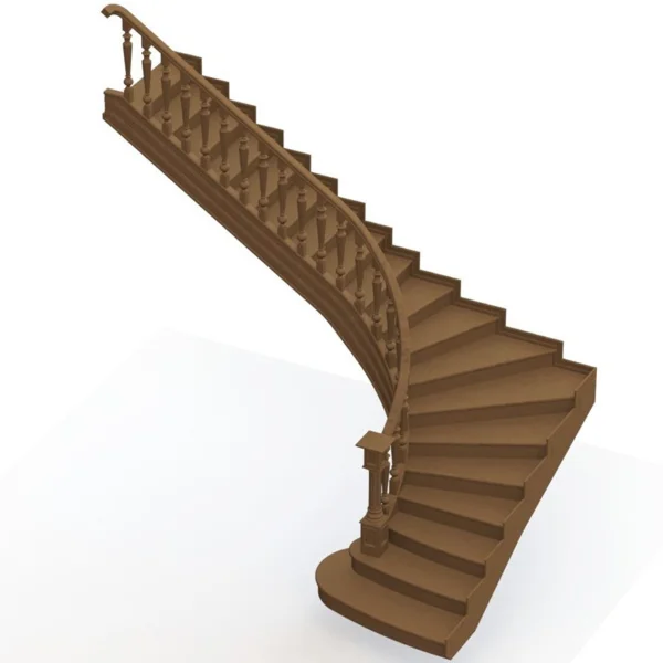 Лестница 005 (Каталог 3D-Уроки по SolidWorks)