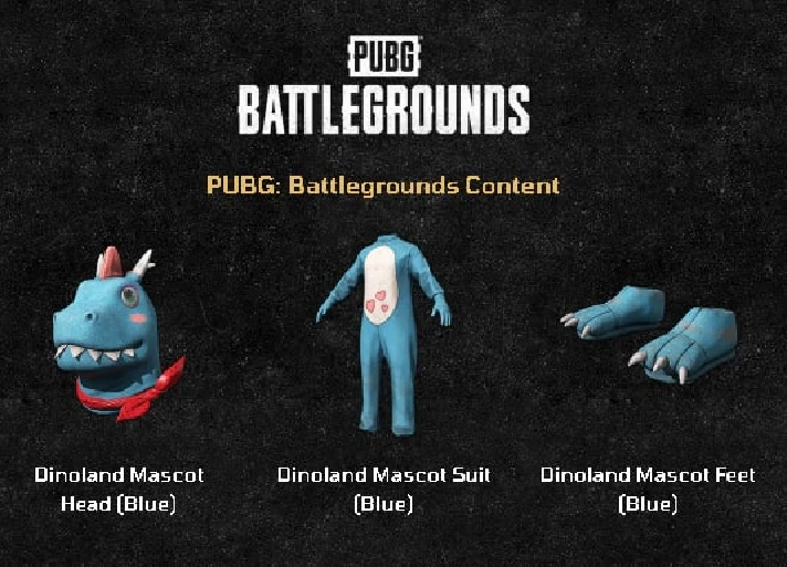 PUBG DINOLAND MASCOT BUNDLE ✅ FULL SET (Dinoland Box)🔥