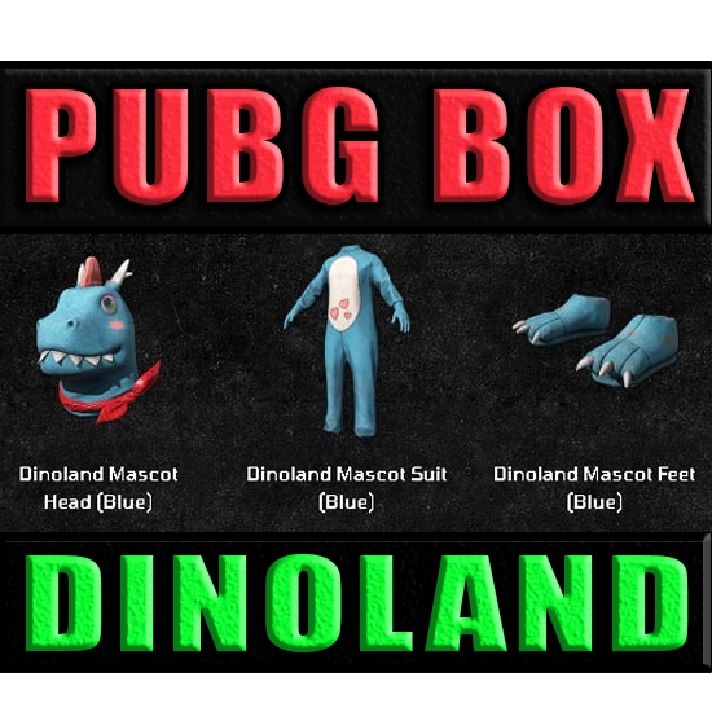 PUBG DINOLAND MASCOT BUNDLE ✅ FULL SET (Dinoland Box)🔥