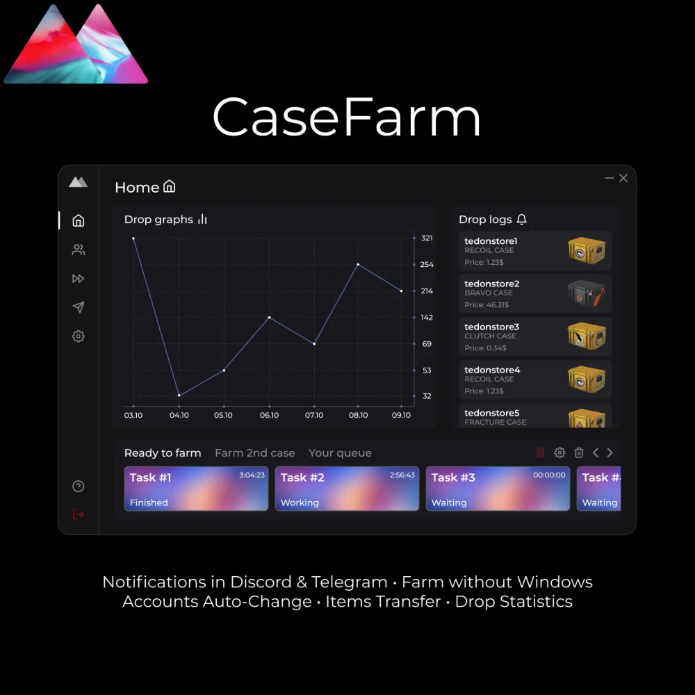 КейсФарм 1 Месяц + Идл Сервер