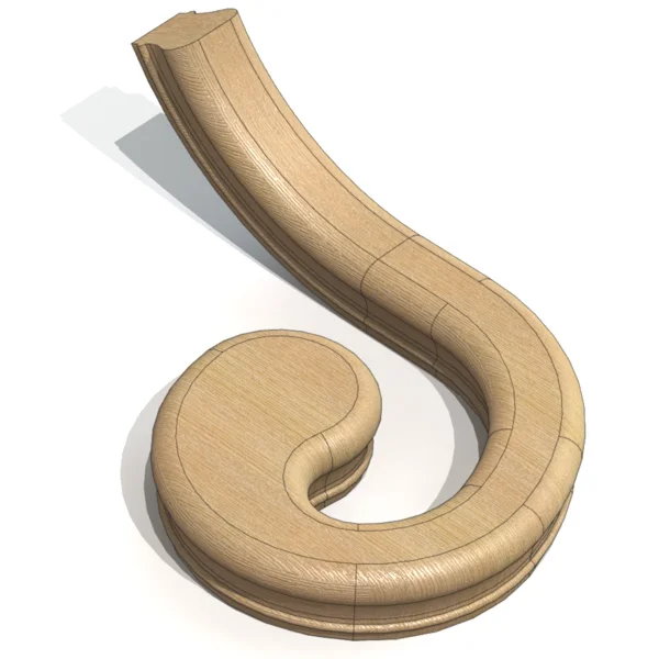 Волюта 001 (левая) (Каталог 3D-Уроки по SolidWorks)