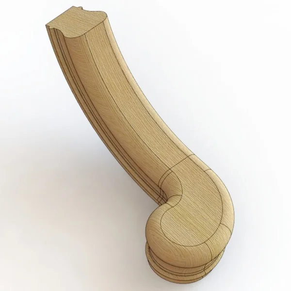 Волюта 003 (левая) (Каталог 3D. Уроки по SolidWorks)