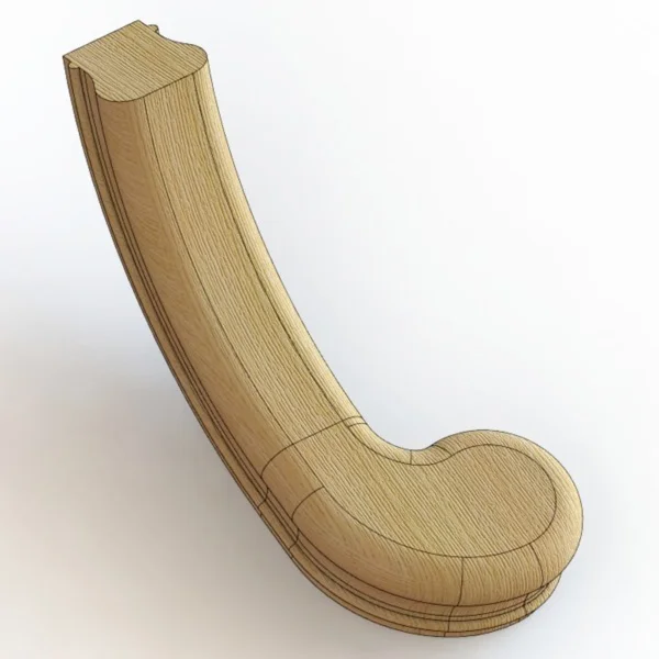 Волюта 003 (правая) (Каталог 3D. Уроки по SolidWorks)