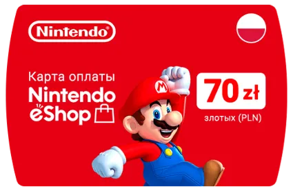 Карта Nintendo eShop 70zł PLN(Злотых) 🔵 Польша