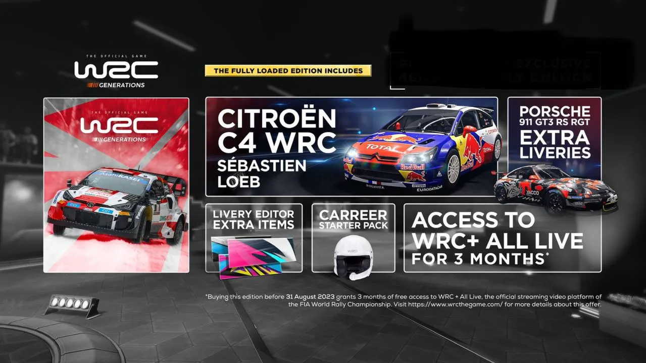 ✅❤️WRC GENERATIONS FULLY LOADED EDITION❤️XBOX ONE|XS🔑KEY