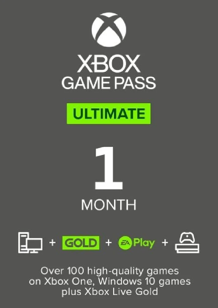 🔑 XBOX GAME PASS ULTIMATE 1 MONTH🔷 + RENEWAL🔷 +Card