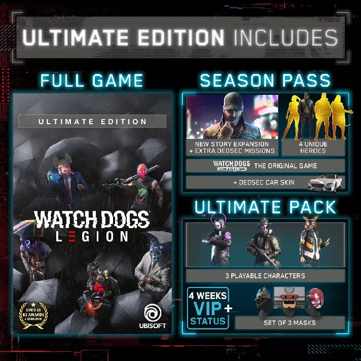 ✅ Watch Dogs: Legion - Ultimate Edition XBOX ONE X|S 🔑