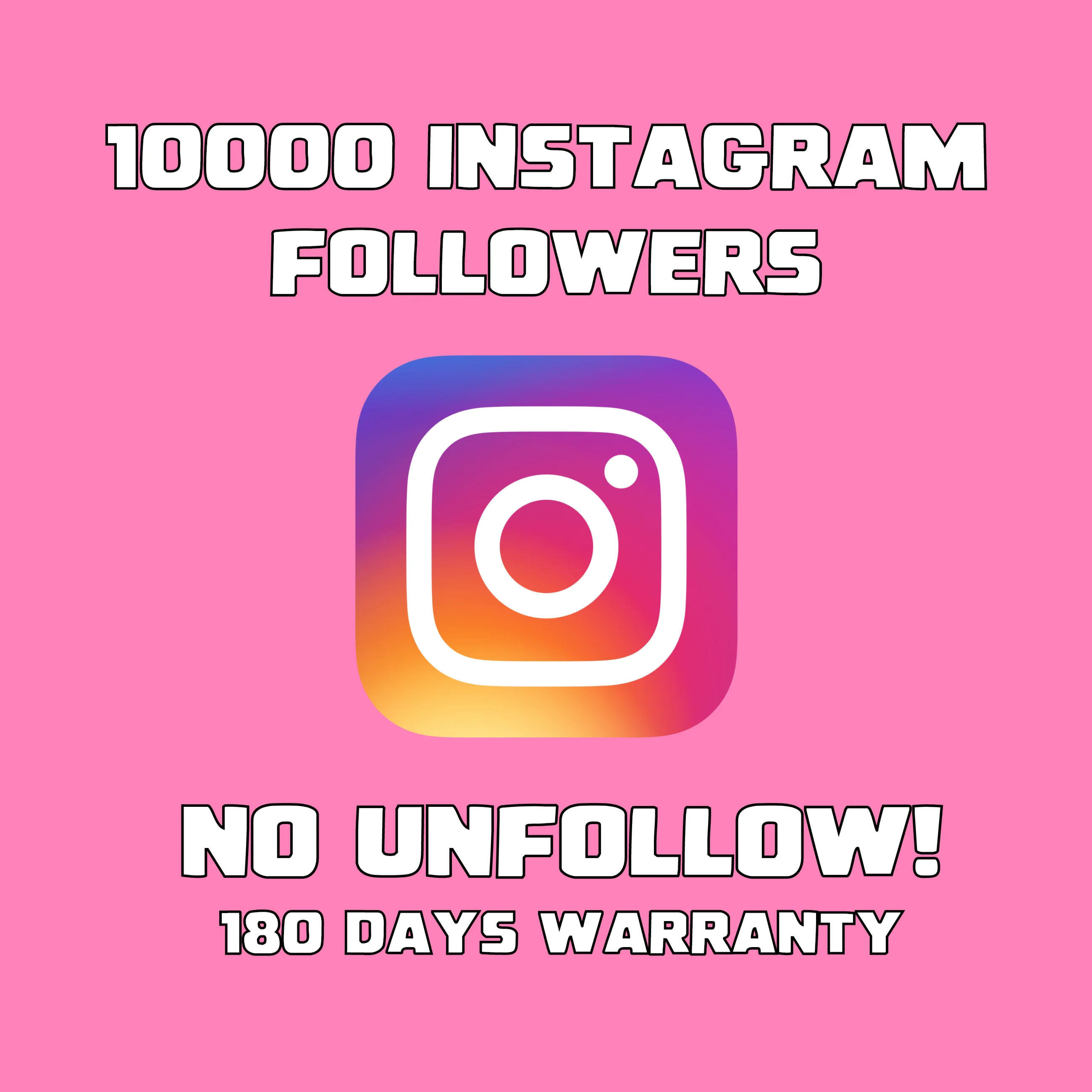 Instagram Followers! NO UNFOLLOW!