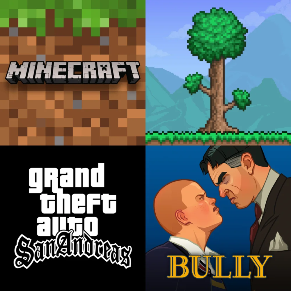  Bully Terraria GTA SAN ANDREAS iPhone ios Minecraft