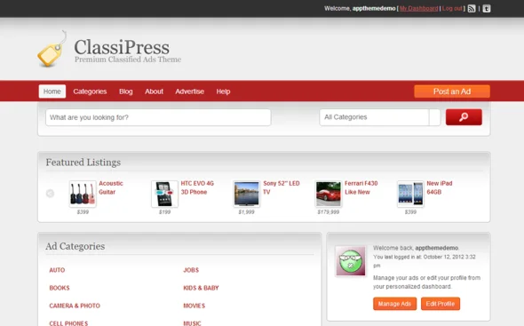 Classipress 3.5.1 русский перевод