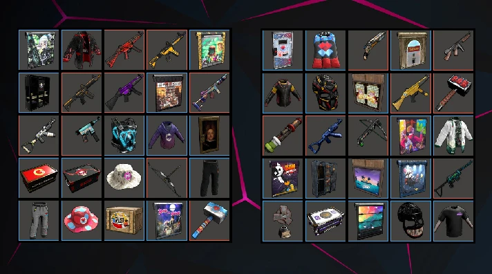 RUST STEAM ACC✦TWITCH DROPS SKINS✦9000+ HOURS✦297 ITEMS