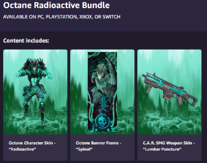 ⭐Amazon - Apex Legends: Octane Radioactive Bundle⭐