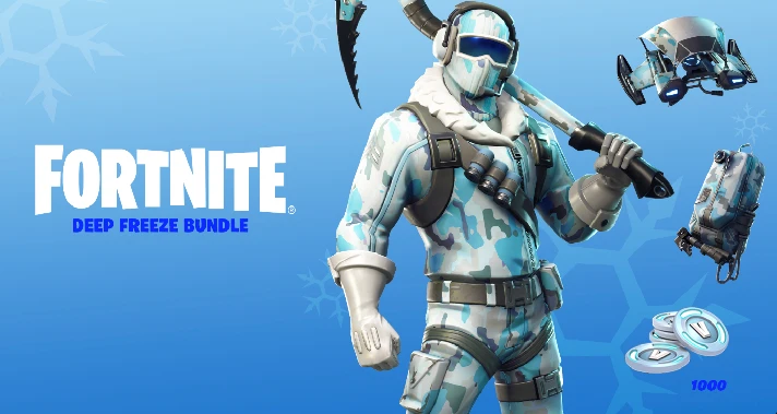 🟡FORTNITE: Deep Freeze Bundle + 1000 V-B XBOX KEY🔑