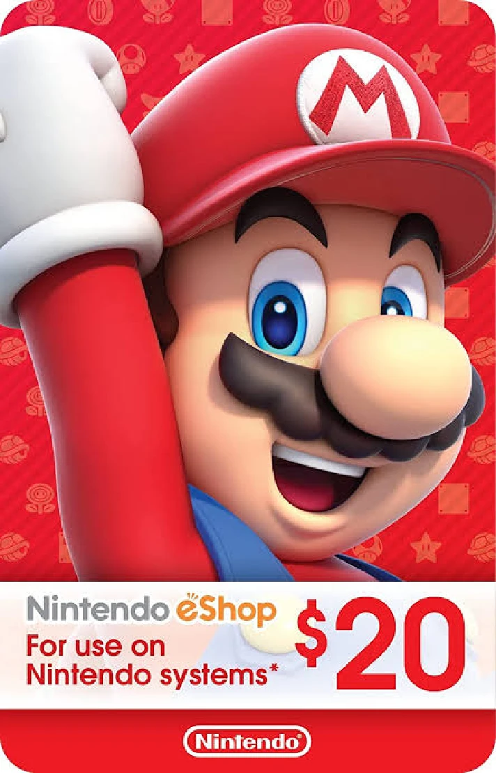 Nintendo eShop Gift 🎁 Card 20$ 🇺🇸 USA 🔑