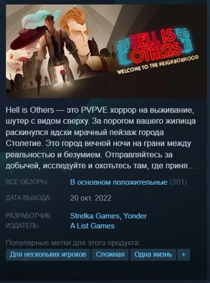 ????Hell is Others {Steam Key/Global/ROW} + Подарок