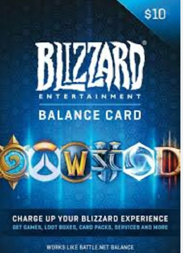 BATTLE.NET GIFT CARD 10$ USD ✅(USA)