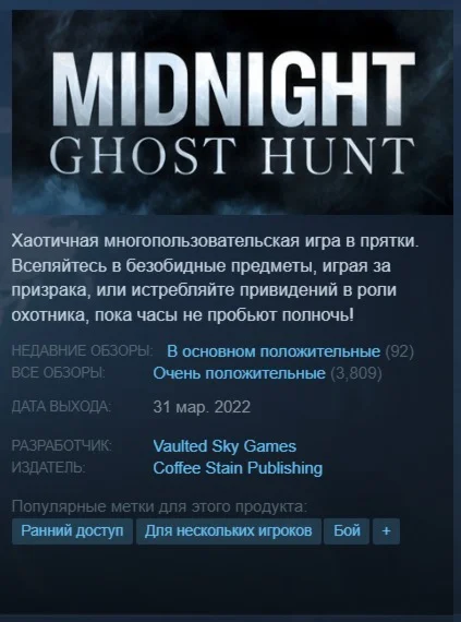 Midnight Ghost Hunt {Steam Key/Global/Region Free}