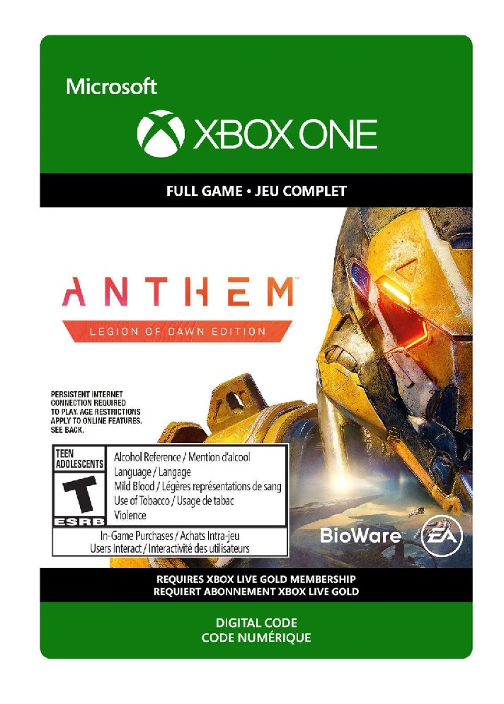 ✅❤️ANTHEM LEGION OF DAWN EDITION❤️XBOX ONE|XS🔑KEY✅