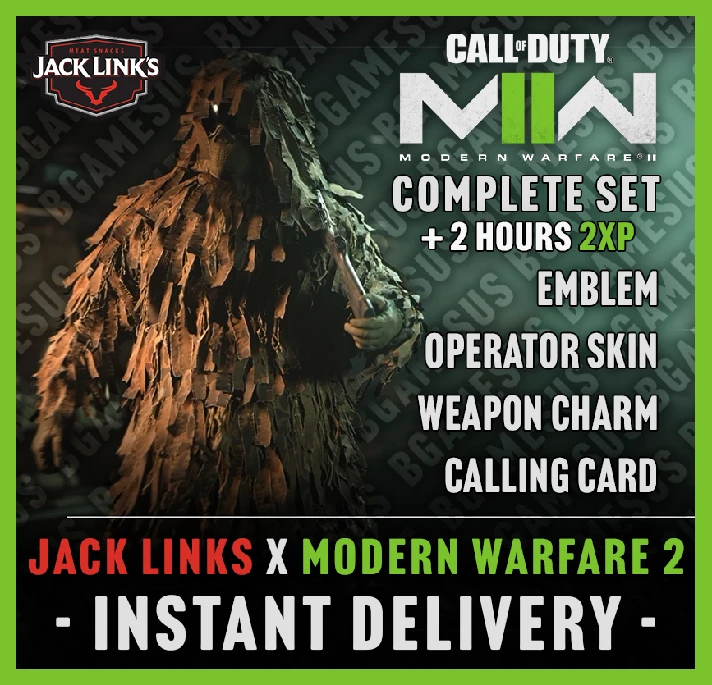 ✅JACK LINK´S GHILLIE SUIT SKIN✅Full set | COD MW2