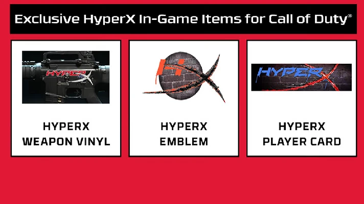 HyperX - COD Modern Warfare 2: Skin, Emblem and Card